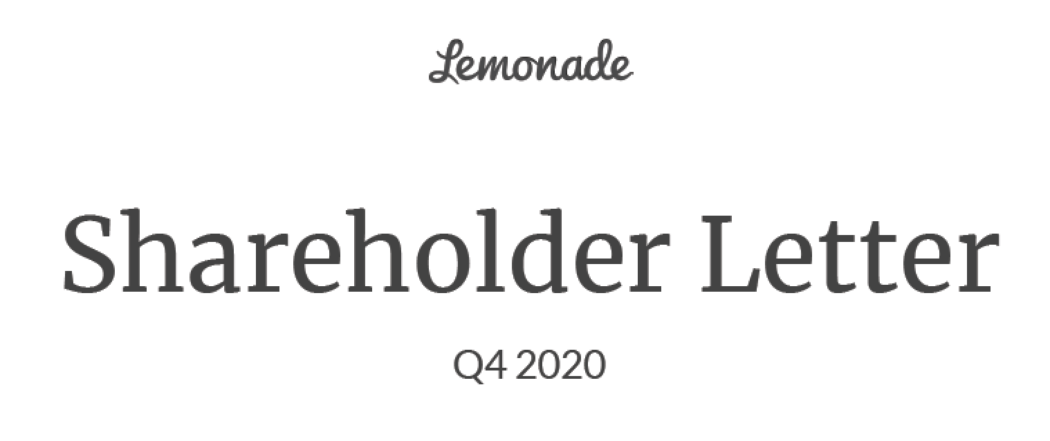 Lemonade's Q4 2020 Earnings Growing According to Plan